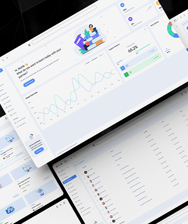 Eğitim içerik yönetimi dashboard - müfredat ve ders planlama | Education content management dashboard - curriculum and lesson planning
